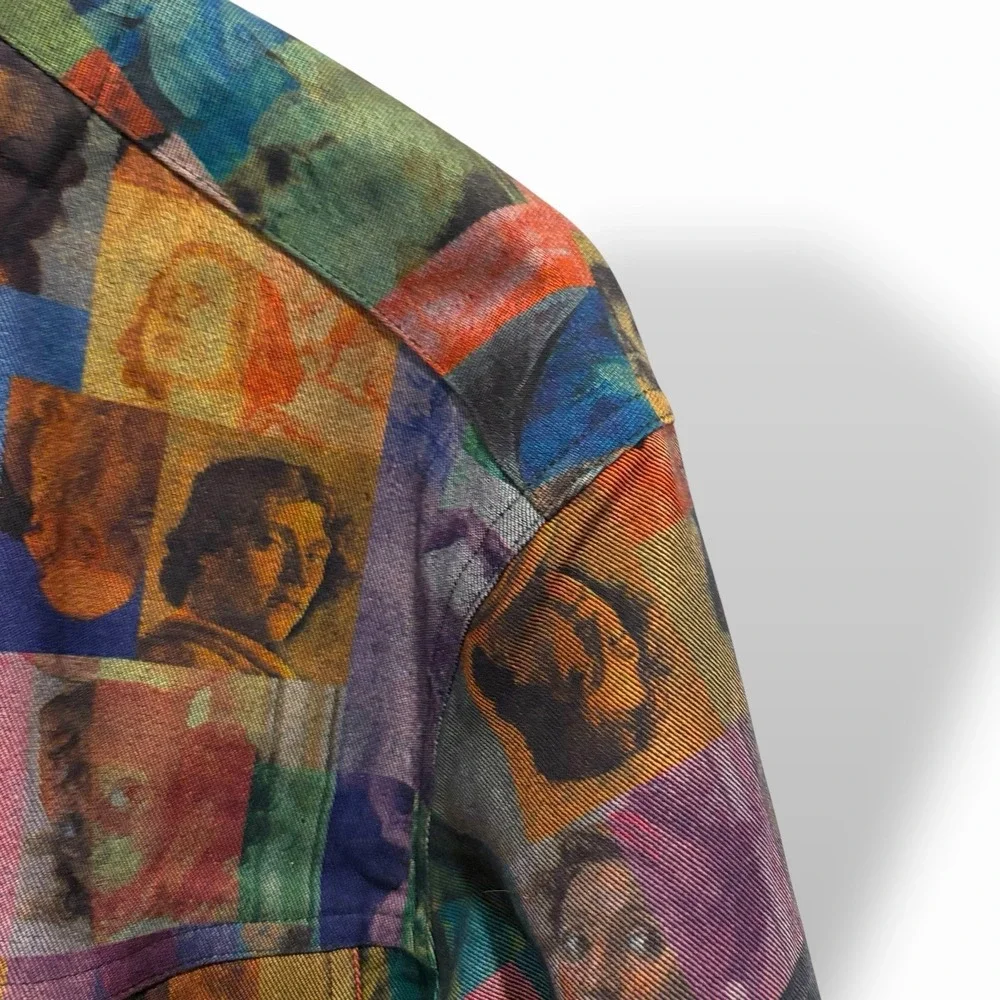 Vintage Randy Kemper Renaissance Art Denim Jacket Museum Core Maximalist 10 - Picture 8 of 16